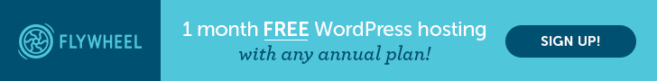 Get one month for free with Flywheel WordPress Hosting 