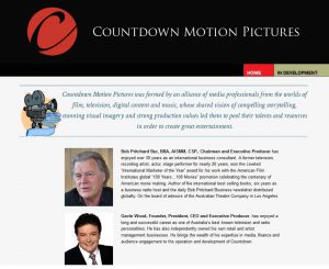 Countdown Motion Pictures Website Screenshot