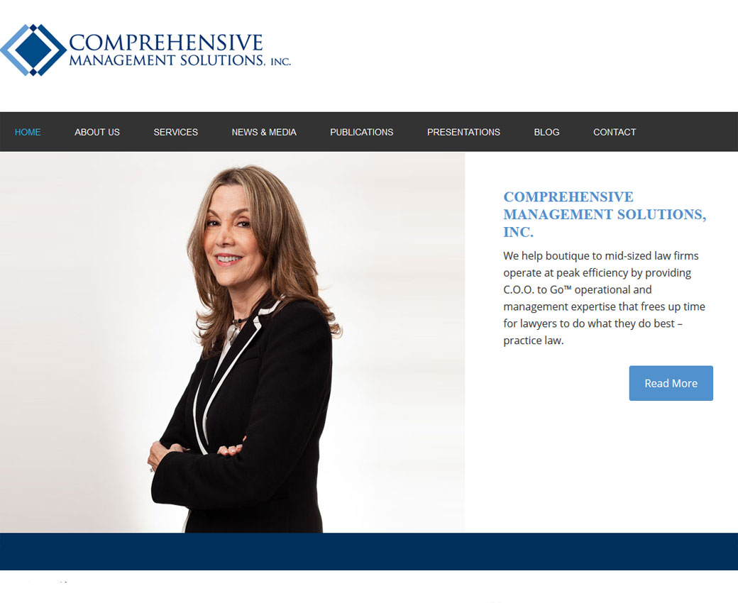 Comprehensive Management Solutions Website Screenshot