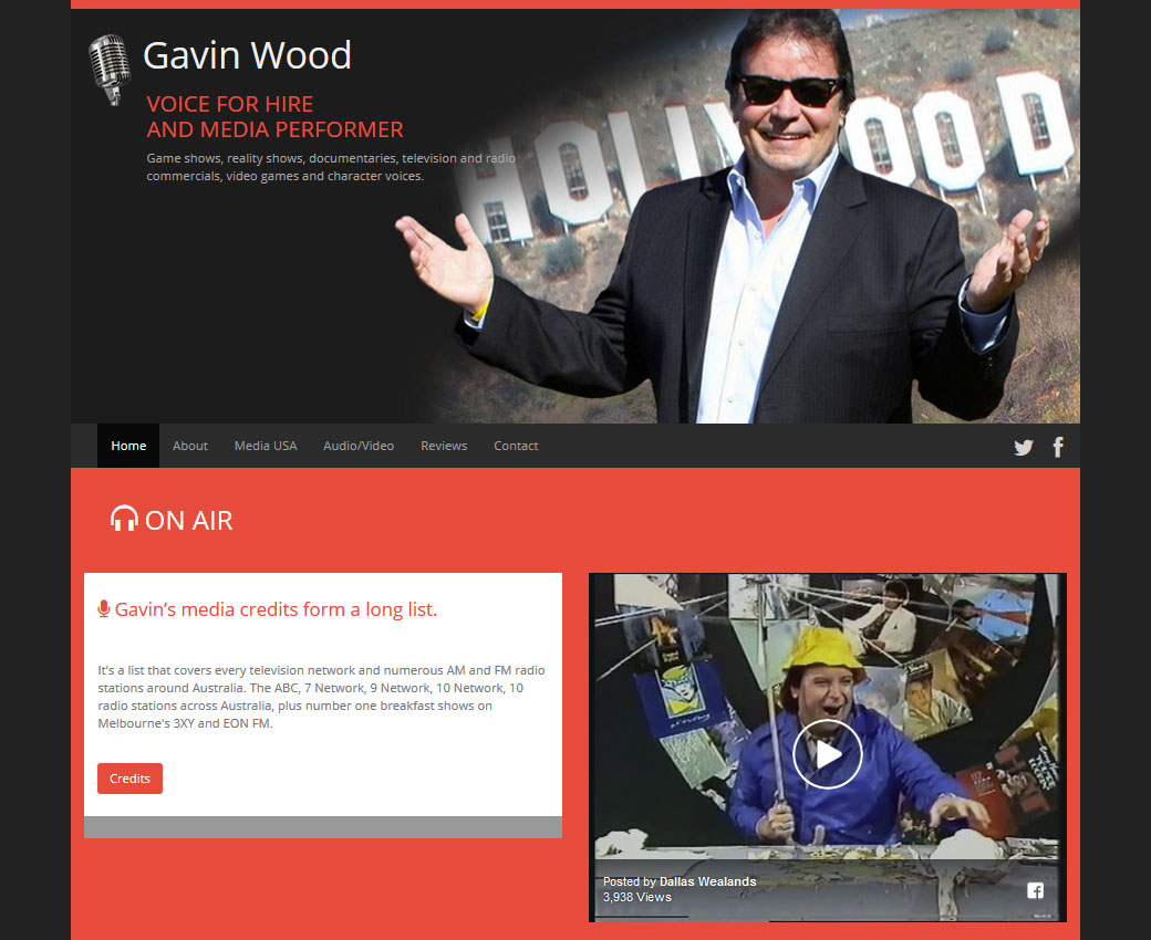 Gavin Wood Website Screenshot